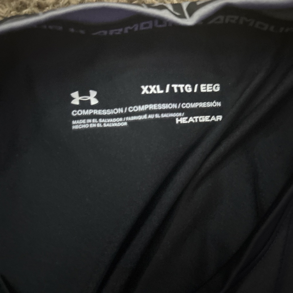 Under Armour HeatGear Compression Top - Black XXL